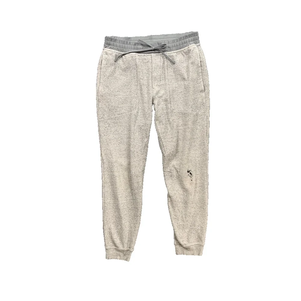 Lululemon Joggers Mens L Large Grey At Ease Heathered Workout Sweatpants *READ